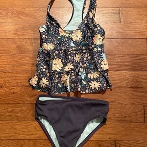 Wonder Nation Floral Kids Swim Set 6/6x